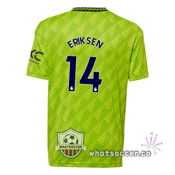 Manchester United (ERIKSEN 14) Third Soccer Jerseys Green 2022-2023
