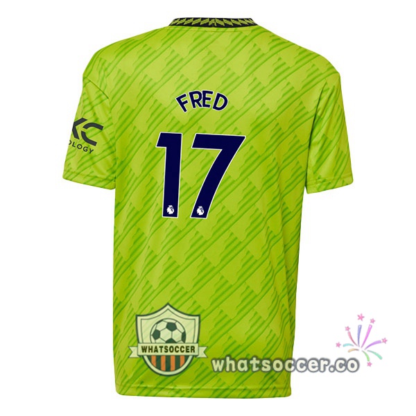 Manchester United (FRED 17) Third Soccer Jerseys Green 2022-2023