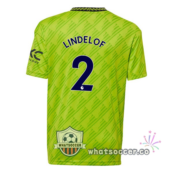 Manchester United (LINDELOF 2) Third Soccer Jerseys Green 2022-2023