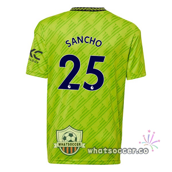 Manchester United (SANCHO 25) Third Soccer Jerseys Green 2022-2023