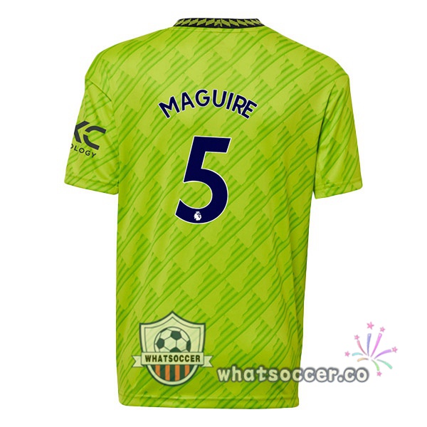 Manchester United (MAGUIRE 5) Third Soccer Jerseys Green 2022-2023