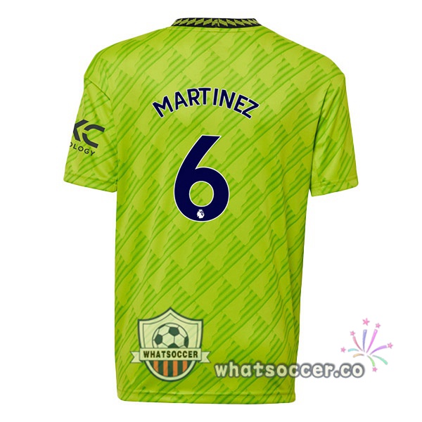 Manchester United (MARTINEZ 6) Third Soccer Jerseys Green 2022-2023