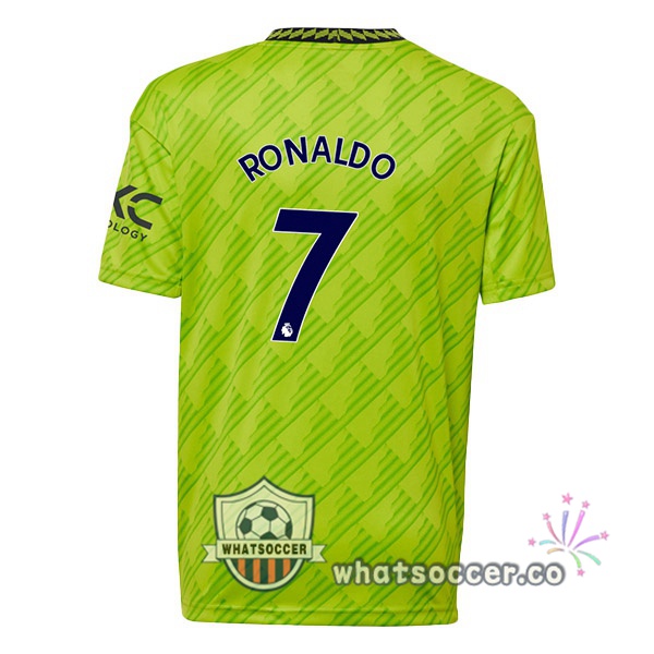 Manchester United (RONALDO 7) Third Soccer Jerseys Green 2022-2023
