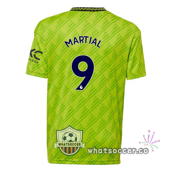 Manchester United (MARTIAL 9) Third Soccer Jerseys Green 2022-2023
