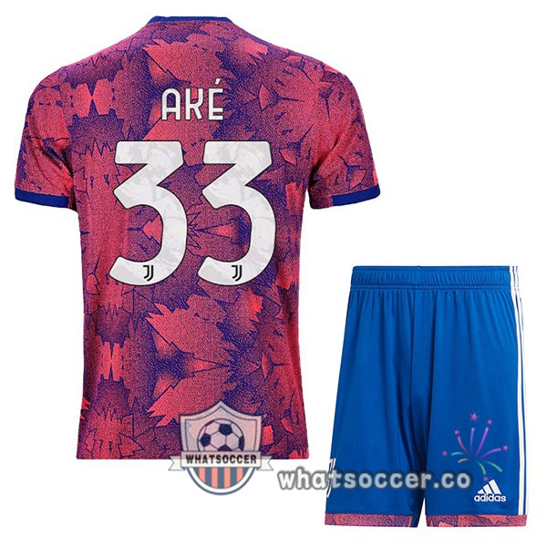 Juventus (AKÉ 33) Kids Away Soccer Jerseys Rose 2022-2023