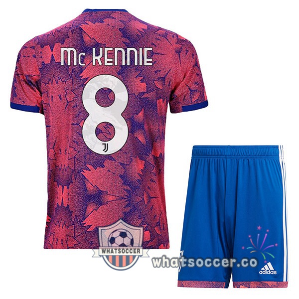 Juventus (MCKENNIE 8) Kids Away Soccer Jerseys Rose 2022-2023