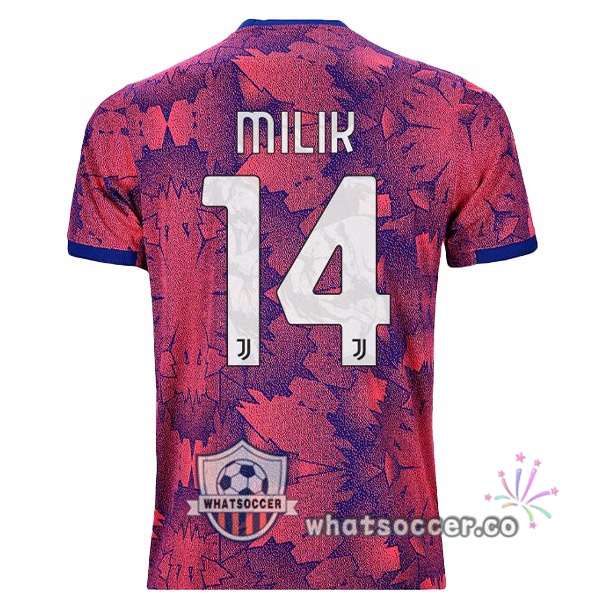 Juventus (MILIK 14) Away Soccer Jerseys Rose 2022-2023