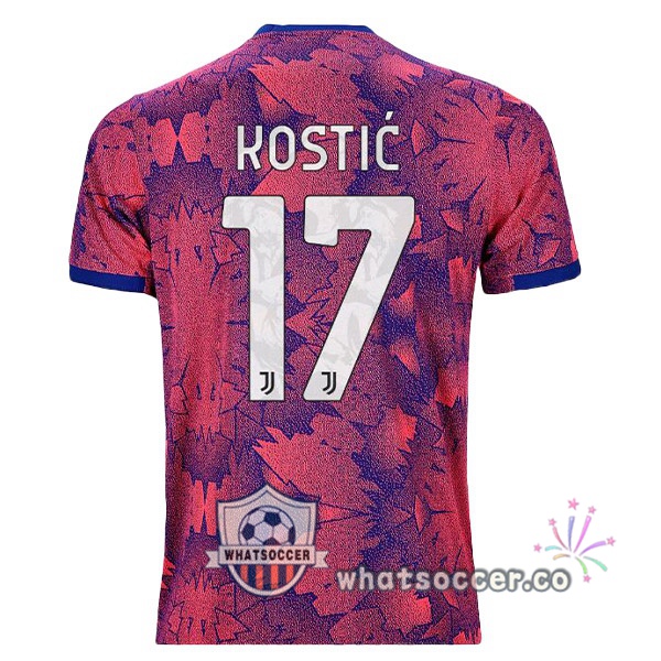 Juventus (KOSTIĆ 17) Away Soccer Jerseys Rose 2022-2023