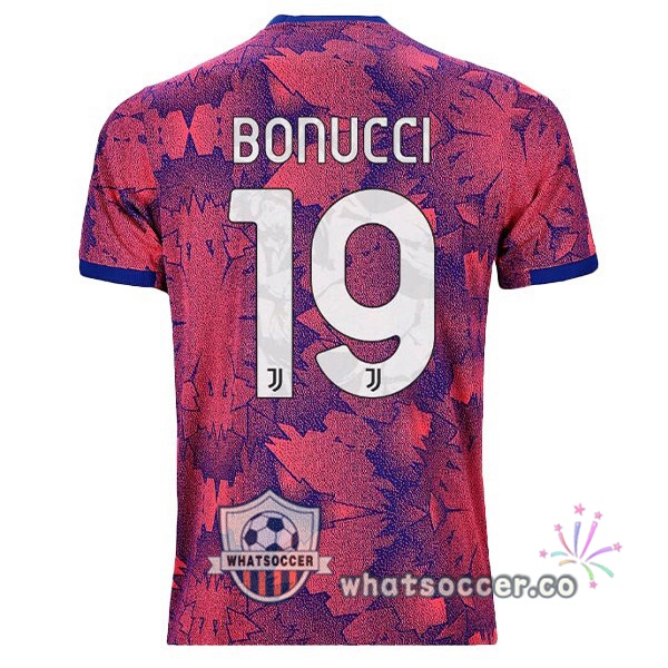 Juventus (BONUCCI 19) Away Soccer Jerseys Rose 2022-2023