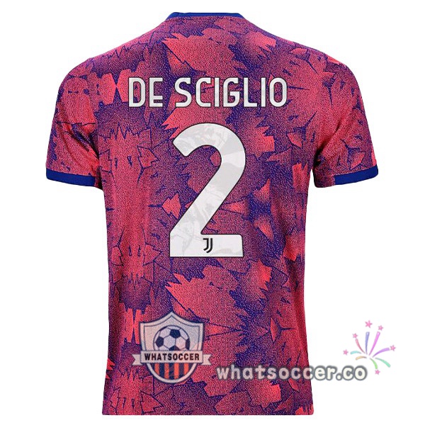Juventus (DE SCIGLIO 2) Away Soccer Jerseys Rose 2022-2023