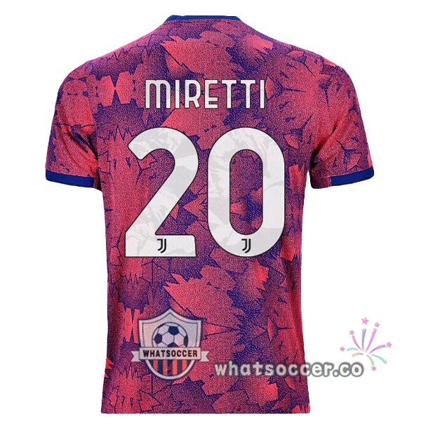 Juventus (MIRETTI 20) Away Soccer Jerseys Rose 2022-2023