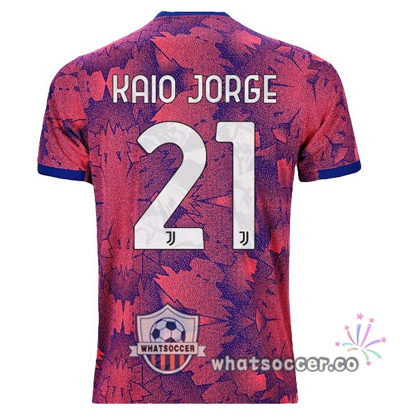 Juventus (KAIO JORGE 21) Away Soccer Jerseys Rose 2022-2023
