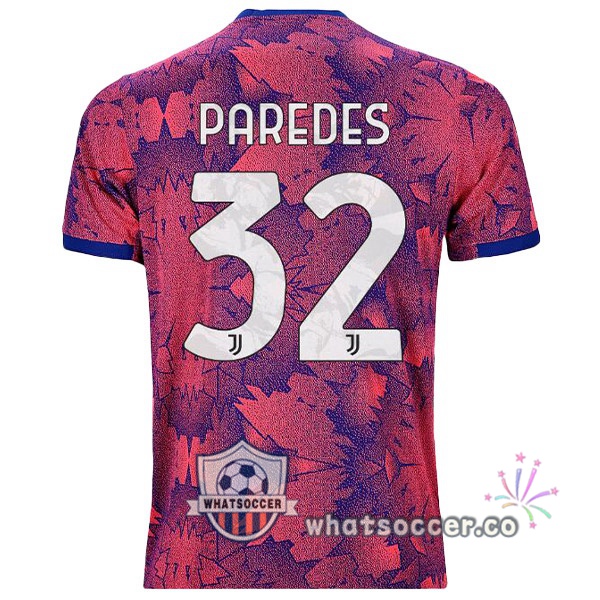Juventus (PAREDES 32) Away Soccer Jerseys Rose 2022-2023