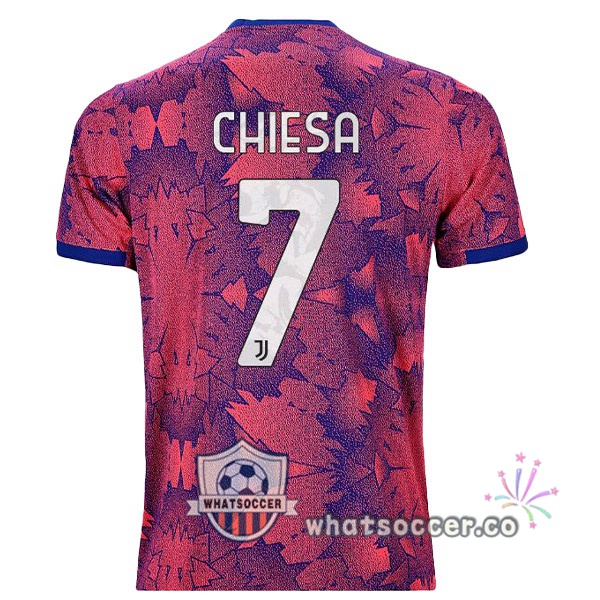 Juventus (CHIESA 7) Away Soccer Jerseys Rose 2022-2023