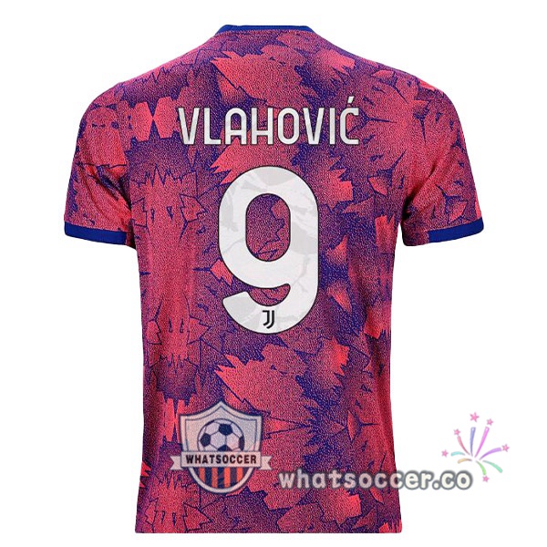 Juventus (VLAHOVIĆ 9) Away Soccer Jerseys Rose 2022-2023
