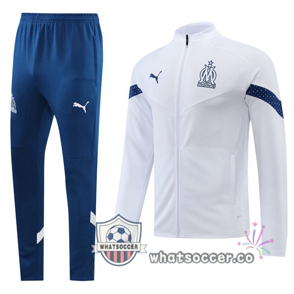 Olympique de Marseille White Jacket 2022-2023
