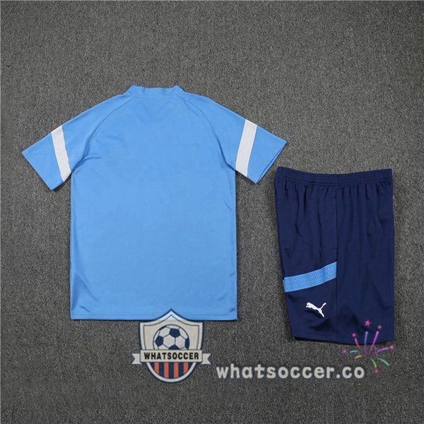 Manchester City Training T-Shirts + Shorts Blue 2022-2023