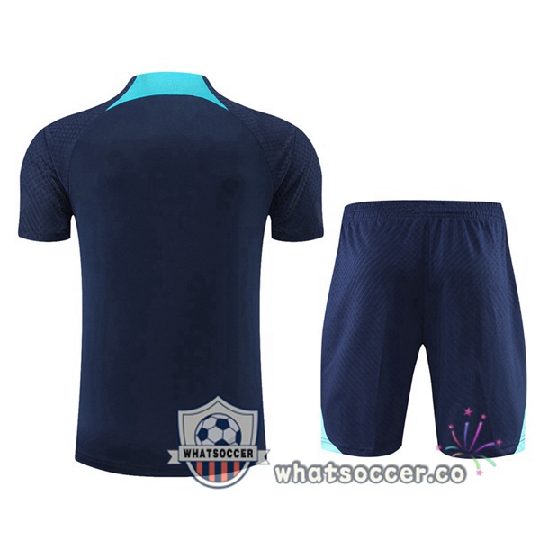 Inter Milan Training T-Shirts + Shorts Blue Royal 2022-2023