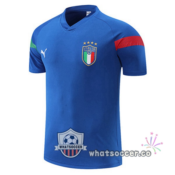 Italy Training T-Shirts Blue 2022-2023