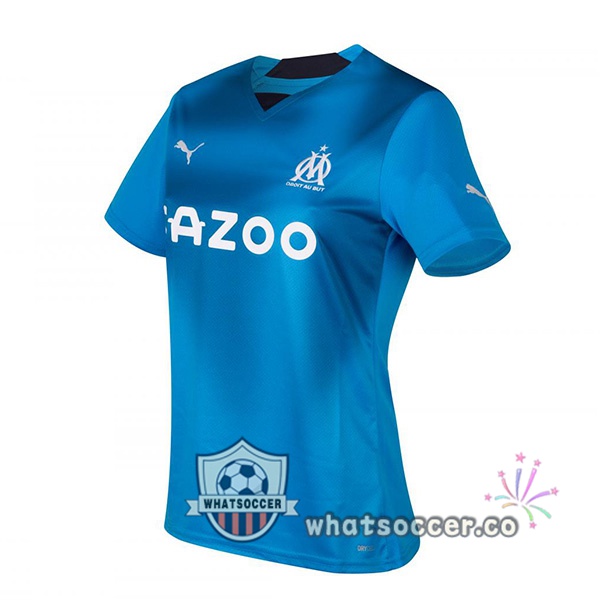 Olympique de Marseille Women Third Soccer Jerseys Blue 2022-2023