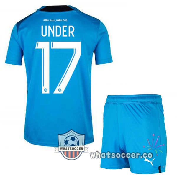 Olympique de Marseille (UNDER 17) Kids Third Soccer Jerseys Blue 2022-2023