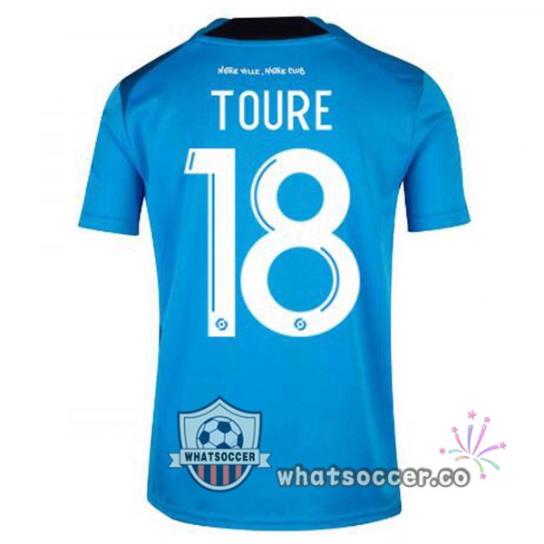 Olympique de Marseille (TOURE 18) Third Soccer Jerseys Blue 2022-2023