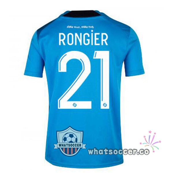 Olympique de Marseille (RONGIER 21) Third Soccer Jerseys Blue 2022-2023