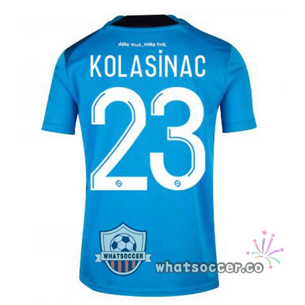 Olympique de Marseille (KOLASINAC 23) Third Soccer Jerseys Blue 2022-2023