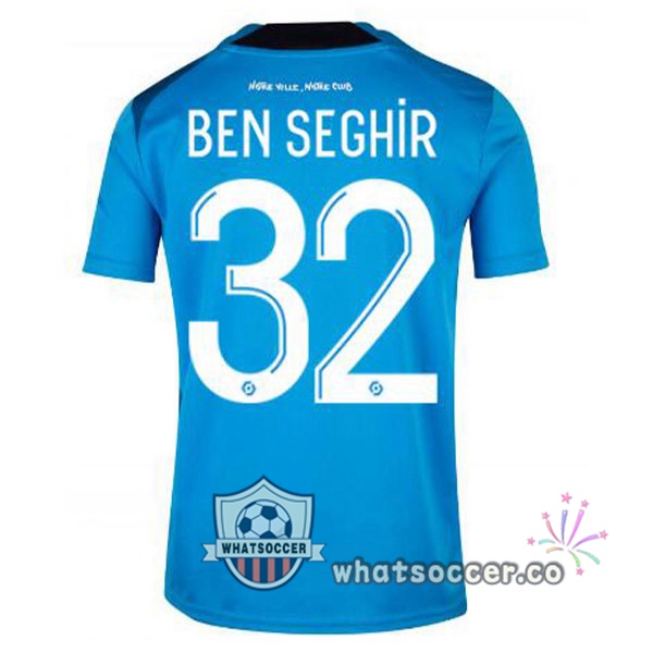 Olympique de Marseille (BEN SEGHIR 32) Third Soccer Jerseys Blue 2022-2023