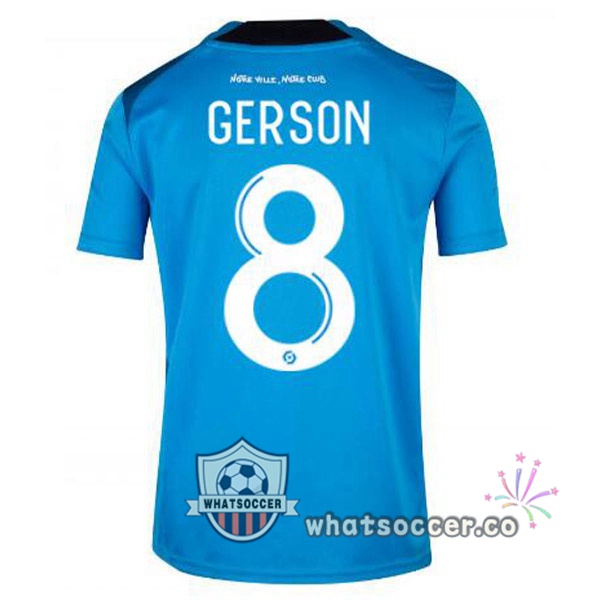Olympique de Marseille (GERSON 8) Third Soccer Jerseys Blue 2022-2023