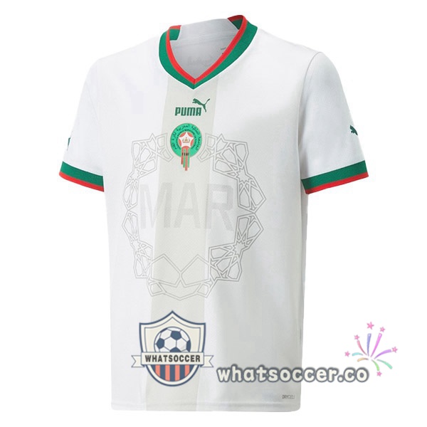 Morocco Away Soccer Jerseys White 2022-2023
