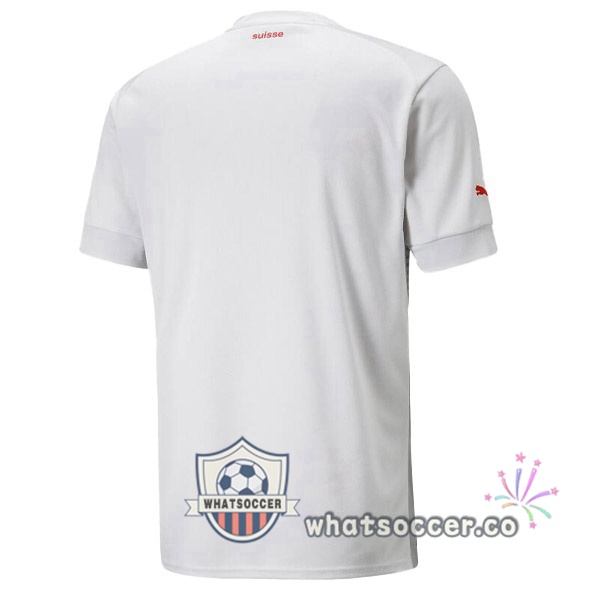 Switzerland Away Soccer Jerseys White 2022-2023