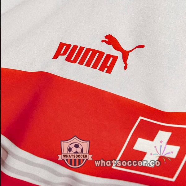 Switzerland Away Soccer Jerseys White 2022-2023