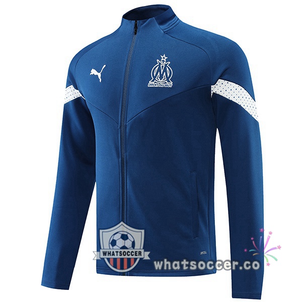 Olympique de Marseille Blue Royal Soccer Jacket 2022-2023