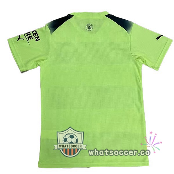 Manchester City Third Soccer Jerseys Green Black 2022-2023
