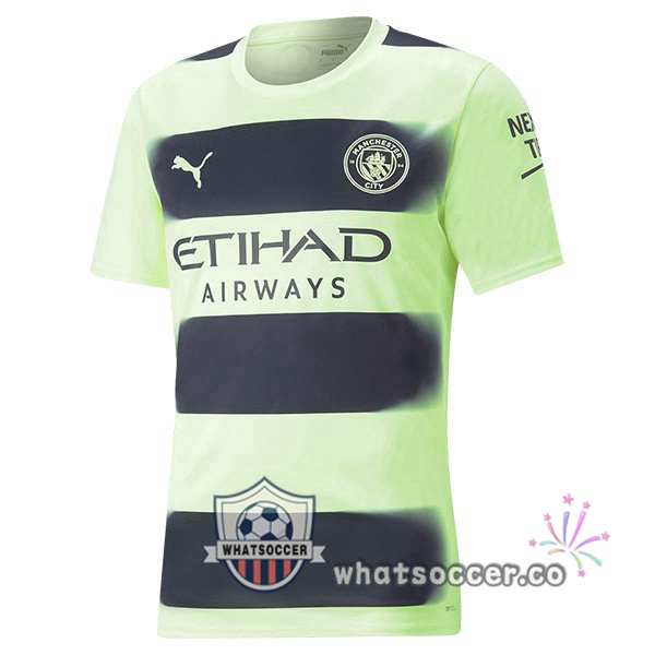Manchester City Third Soccer Jerseys Green Black 2022-2023