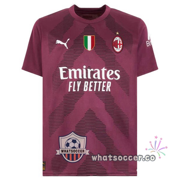 AC Milan Goalkeeper Soccer Jerseys Red 2022-2023