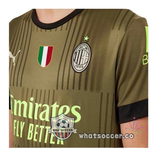 AC Milan Third Soccer Jerseys Marron 2022-2023