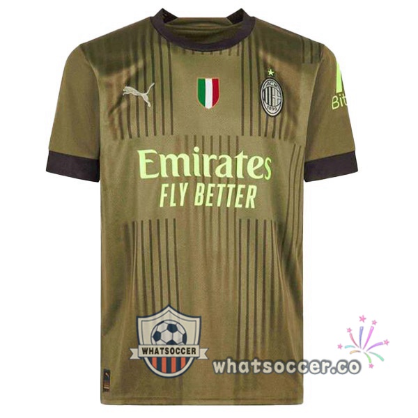 AC Milan Third Soccer Jerseys Marron 2022-2023