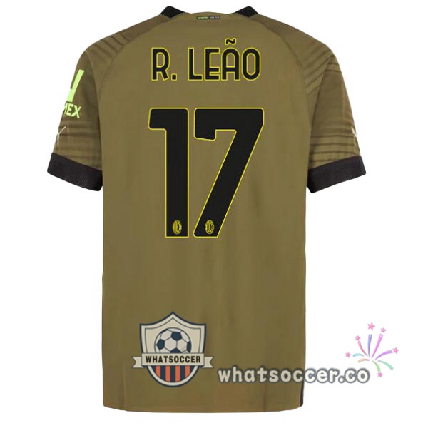 AC Milan (R. LEÃO 17) Third Soccer Jerseys Marron 2022-2023