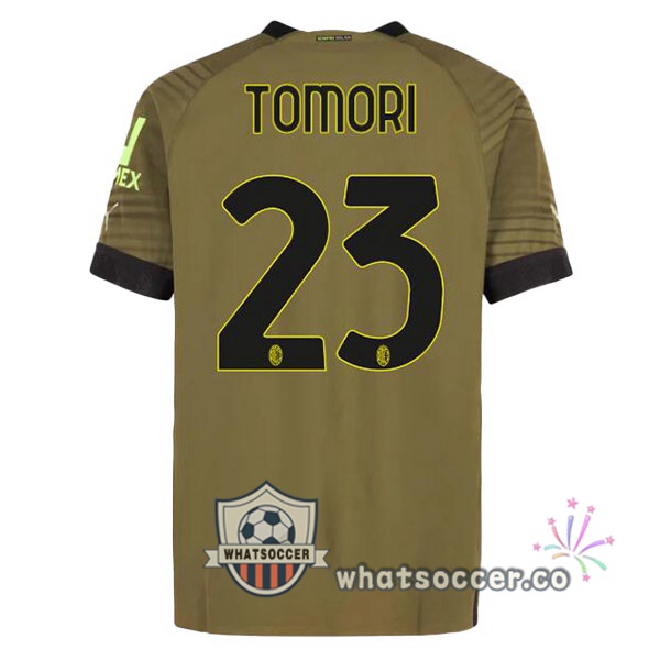 AC Milan (TOMORI 23) Third Soccer Jerseys Marron 2022-2023