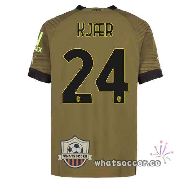 AC Milan (KJÆR 24) Third Soccer Jerseys Marron 2022-2023