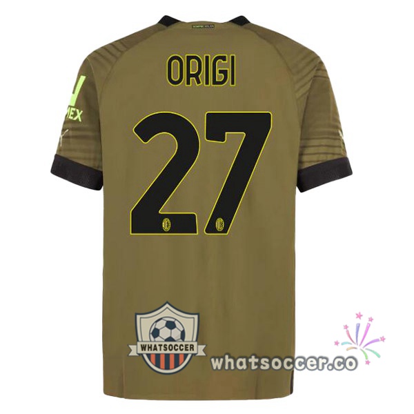 AC Milan (MALDINI 27) Third Soccer Jerseys Marron 2022-2023