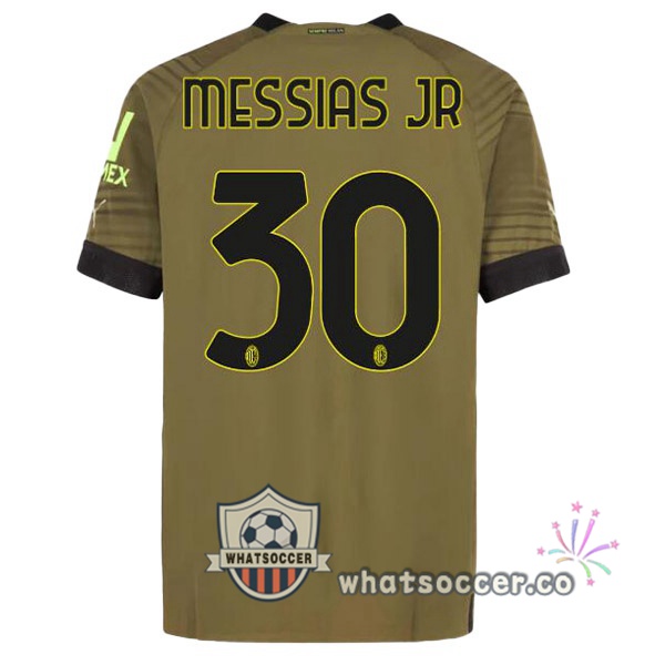 AC Milan (MESSIAS JR 30) Third Soccer Jerseys Marron 2022-2023