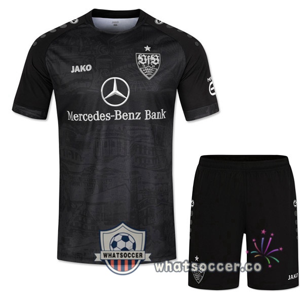 VfB Stuttgart Kids Third Soccer Jerseys Black 2022-2023