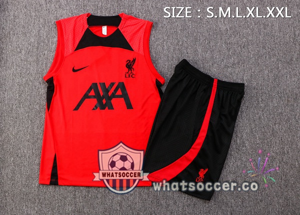 FC Liverpool + Shorts Red Soccer Vest 2022-2023