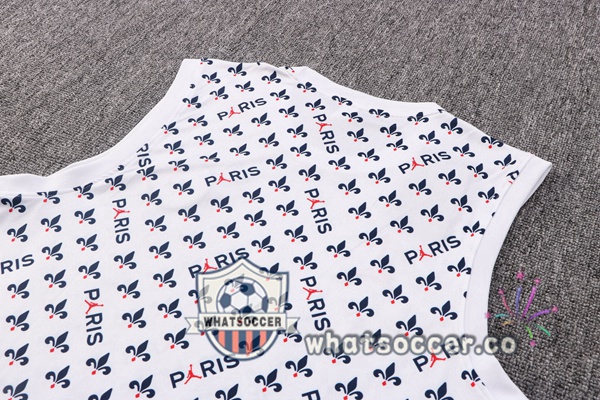 Paris PSG + Shorts White Soccer Vest 2022-2023