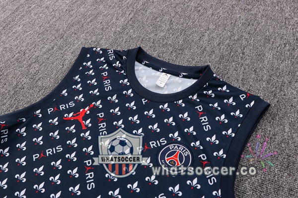 Paris PSG + Shorts Blue Royal Soccer Vest 2022-2023