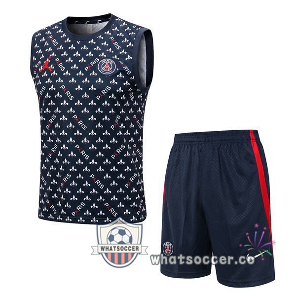 Paris PSG + Shorts Blue Royal Soccer Vest 2022-2023