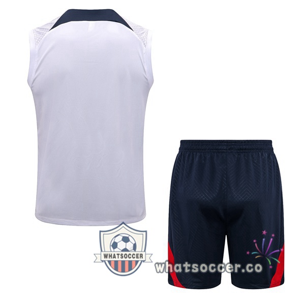 Paris PSG + Shorts White Soccer Vest 2022-2023